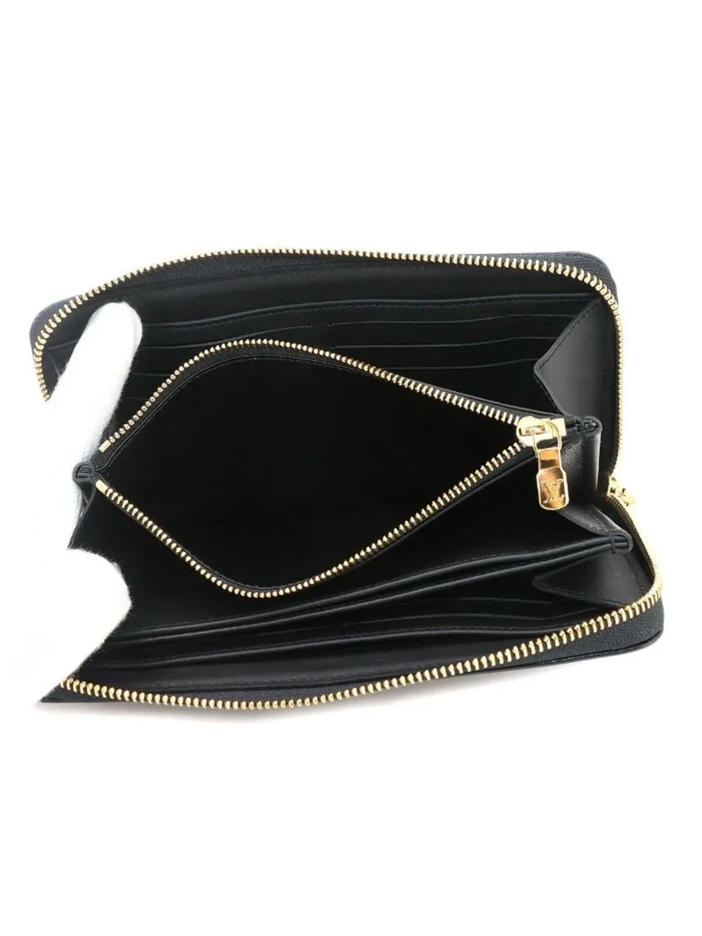 Louis Vuitton Monogram Cousin Zippy Wallet Zip Around Noir